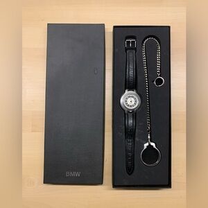 BMW R69s Classic Motorcycle Swiss-Made Self-Winding Watch with Fob and Box